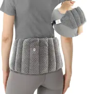 Large Microwave Heat Pack for Lower Back Pain Relief with Adjustable Strap| Whe