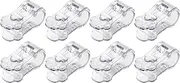 Duvet Clips - Bed Sheet Fastener, Bedding Gripper Set | 6.5 * 2.5cm Comforter Holder Tool, Blanket Fixing Pins, Sheet Clip with Button Lock Use in Bedroom Bed Stay Organized