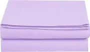 ElegantComfort Bedding Single Flat Sheet, XSNG-Single-FlatSheet-TW-Red, Microfiber, Lilac, Twin/Twin XL