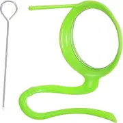 BUGUUYO Plastic Parrot Swing Bird Perch Stand Toy Bird Cage Mirror Toy Multi-Functional Swing