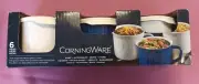 CorningWare 20oz Stoneware Meal Mug with Vented Lid - Set of 3 Mugs