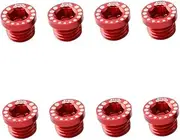 WESIEVYA 2sets Bolts Aluminium Alloy Bike Brake Screws M10*1.25 Road Bike Decorative Screws 4pcs*2