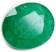 [Queenslands] 4.25-4.50 Ratti Beryl Emerald (Panna Stone) Certified Natural Gemstone AAA Quality, Crystal, Emerald, Crystal, Emerald