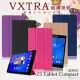 VXTRA SONY Z3 Tablet Compact 8吋 經典皮紋超薄三折保護套 科幻黑