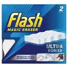 2x Flash Magic Eraser Extra Power Household Cleaner Tough Surface Stain Scrubber