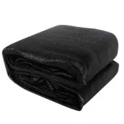 Sun Shade Sail 98% 5mX7m Rectangle 280GSM Black Shade Cloth Mesh Heavy Duty