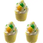 3PK Bomb Cosmetic Pineapple Party Bath Bomb Mallow Fragrance Bathing Tub Fizzy