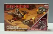 TYCO 1987 RINO RIDERS PTERANODON W/RASP & RULON ACTION FIGURE (MIB)