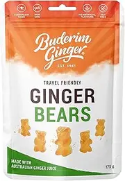 Buderim Ginger Bears Chewable Treat Snack 175 g