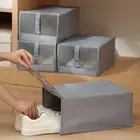 3Pcs Oxford Cloth Shoe Storage Box Breathable Combination Shoe Cabinet for Home