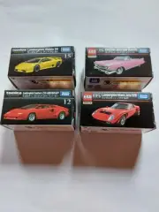 【Tomica Premium Set of 4】Lamborghini Miura / Countach / Diablo SV & Cadillac Eld