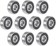 uxcell 625-2RS Deep Groove Ball Bearing 5x16x5mm Double Sealed ABEC-3 Bearings 10-Pack