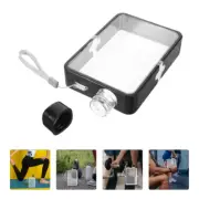 Water Flask Rectangular Straw Travel Kettle Bottle Mug