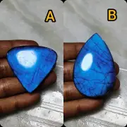 Natural Very Rare Blue Labradorite Cabochons,Loose Largest Labradorite,Wire Wrap