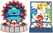 Monster Truck Birthday Party Plates and Napkins for 24 Guests 64 Pcs Monster Truck Party Supplies Tableware Set Monster Truck Party Paper Plates Napkins for Machines Jam Theme Birthday Party Supplies
