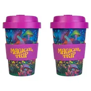 2PK Eco-To-Go Eco-To-Go Bamboo 470ml Travel Coffee Cup/Mug 6.5x14.5cm Mushroom
