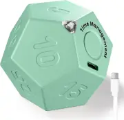 KADAMS Cube Timer Rotating Productivity Timer - Rechargeable Desk Timer Dodecago