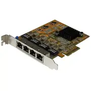 StarTech 4 Port PCIe Gigabit NIC Network Adapter Card Quad Port