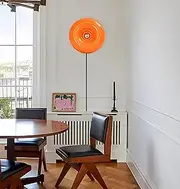 Bofea- Modern Orange Donut Wall Lamp, Plug-in Table Lamp Or Plug-in Wall Score, Creative Atmosphere Wall Light Orange Lamp for Bedside, Bedroom Or Warm Decoration