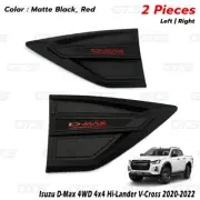 L+R Side Vent Cover Matte Trim Fits Isuzu D-Max 4x4 Hi-Lander V-Cross 2020 2022