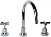 AW Monopoly Tapware 9237 Mayfair Watermark Anti Vandal Chrome Hob Sink Set, Exp