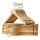 Fancy Wooden Hanger For Wardrobe & Cupboard Pack Of 18
