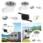 Sink Waste Drain Plug Hole Angle Fitting Premium for RV Boat