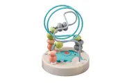 Kaper Kidz Wooden Elephant Jungle Animal Small Roller Coaster Bead Maze - Motor Skills Development Toy