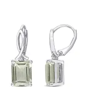 Rina Limor Silver 6.46 ct. tw. Gemstone Octagon Earrings