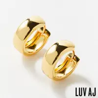 在飛比找蝦皮商城優惠-LUV AJ 好萊塢潮牌 金色簡約 寬版小圓耳環 MONAC