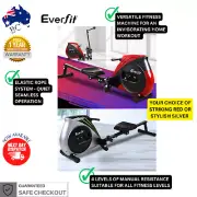 Everfit Rowing Machine Home Resistance Cardio Exercise Rower 4 Levels Workout AU