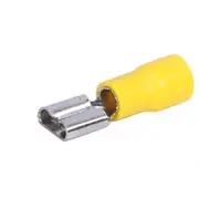 Aerpro 7.4Mm Female Spade Terminal Yellow - 100 Pieces, APSF63Y