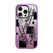 iPhone 16 Pro Impact Case MagSafe Compatible Snakes and Ladder by Shayla Bond