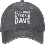 [Beafoliya] Funny Cap Everyone Needs A Dave Hat for Men Dad Hat Graphic Cap
