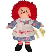 Applause Raggedy Ann Soft Doll 8” Johnny Gruelle Embroidered Face with Tag