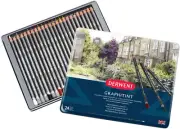 Derwent Graphitint Tinted Graphite Drawing Pencils, Set of 24, Watersoluble, Pro