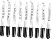 NAMOARLY 24pcs Straight-tip Glass Dropper for Accurate Dosing Easy to Clean and Reuse Perfect for Essential Oils Lab Research