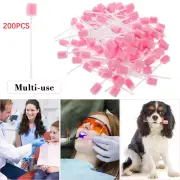 200pcs Disposable Oral Care Sponge Swab Stick Tooth Cleaning Mouth Swabs Cleaner