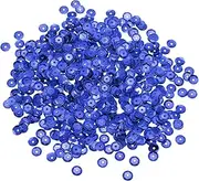 uxcell Loose Sequins 2200 Pcs 8MM Silver Backed Cup Embroidery Sequins Spangles for Jewelry Making Crafts Sewing, Navy Blue