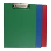 3x Marbig PP Clipfolder A4 File Organiser Folder w/Clip Document Clipboard Asst