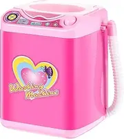 Mini Makeup Brush Cleaner Device Plastic Electric Automatic Washing Machine Sponge Cleaning Toy for Girls Ladies