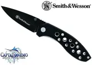 SMITH & WESSON SINGLE HAND OPENER LINERLOCK FOLDING POCKET KNIFE HUNITNG CK402