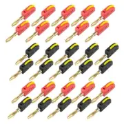 10Pcs 4mm Banana Plug 32A High Current Banana Connectors No Soldering Required