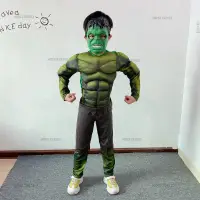 在飛比找蝦皮購物優惠-綠巨人衣服肌服裝兒童成人浩克The Hulk舞會派對萬聖節表