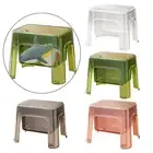 Step Stool Strong Bearing Stable Storage Ottoman for Living Room Garage Home