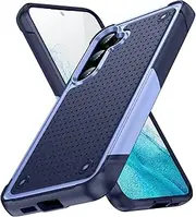 [Asuwish] Mobile Phone Case for Samsung Galaxy S24 5G Case with Glass Film Screen Protector Shockproof S 24 24S S24 Case Slim Mobile Phone Cases Protective Glass Tempered Glass Screen Protector Cover