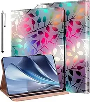 [KEDBBAO] Case for Samsung Galaxy Tab S6 Lite 10.4 Inch 2024/2022/2020, Auto Wake/Sleep Stylus Holder Flip Wallet Leather Shockproof Cover for Galaxy Tab S6 Lite Case, Maple Leaf