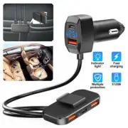 5V/6.2A 31W Multi Port USB Car Charger Cigarette Lighter Fast Charging Adapter