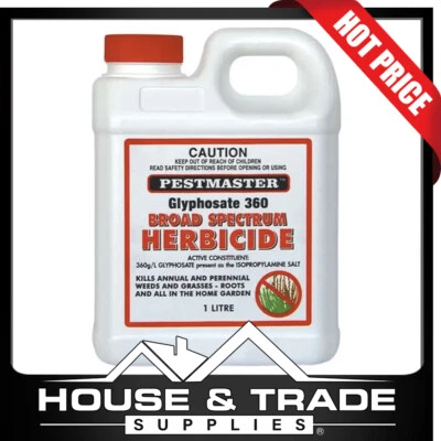 Pestmaster Herbicide Broad Spectrum 1L Concentrate Glyphosate 360