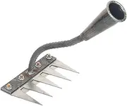 5/6/7/8 Teeth Carbon Steel Garden Weeding Rake, Iron Weeding Rake 2.0 with Handle, Ironrake The Heavy-Duty Iron Weeding Ra-Ke for Gardening, Weeding, and Lawn Care (5 Teeth)